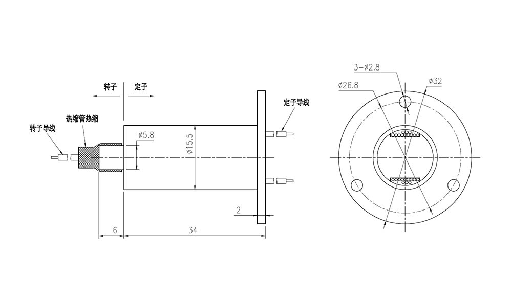 3KM-M155F1-2402系列導(dǎo)電滑環(huán)尺寸圖 3KM-M155F1-2402系列導(dǎo)電滑環(huán)尺寸圖